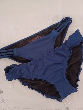 Set of 2 Victoria's Secret Bikini Bottoms - Size M - Royal Blue